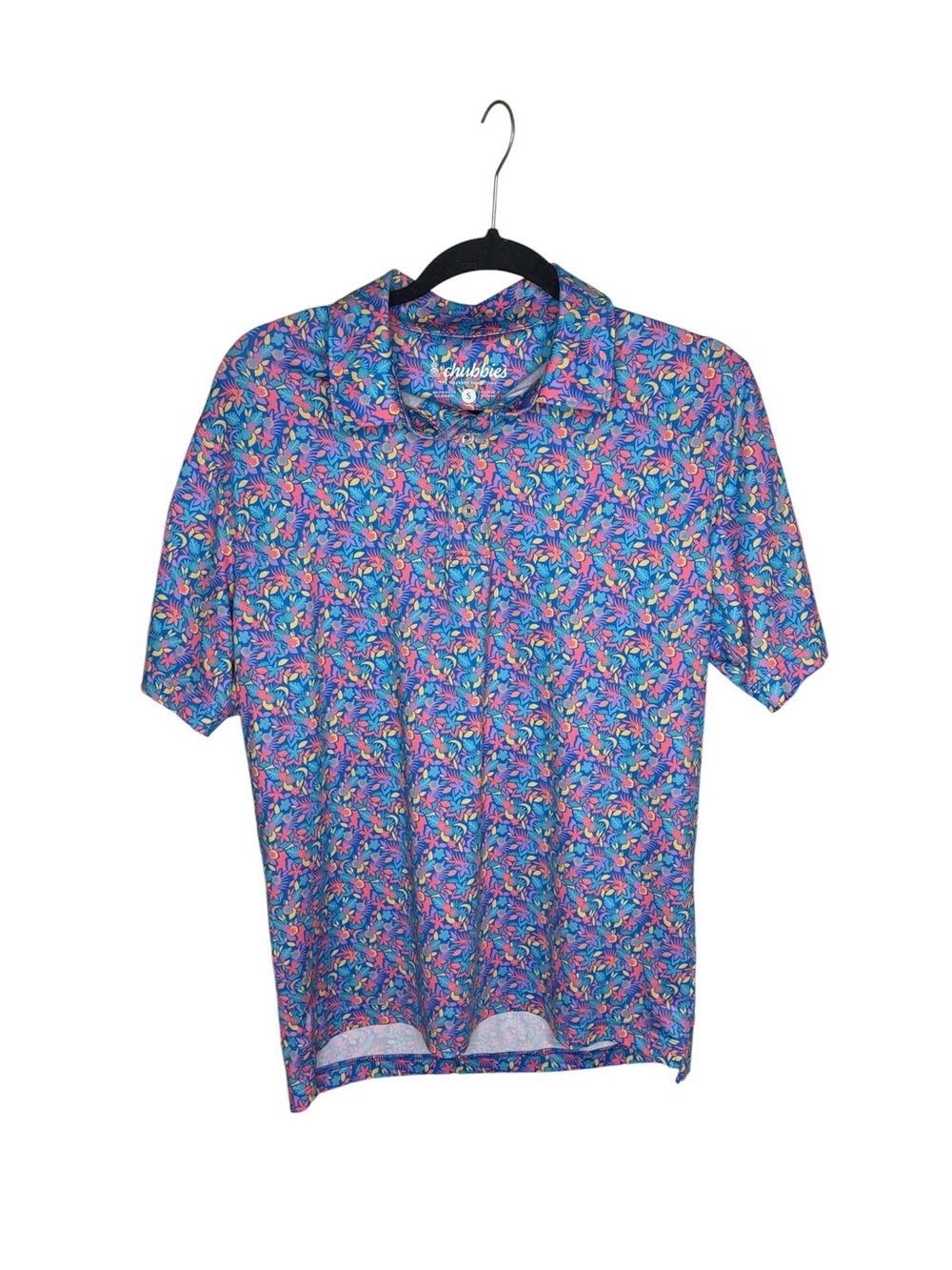 Chubbies The Spade Performance Shirt polo size small